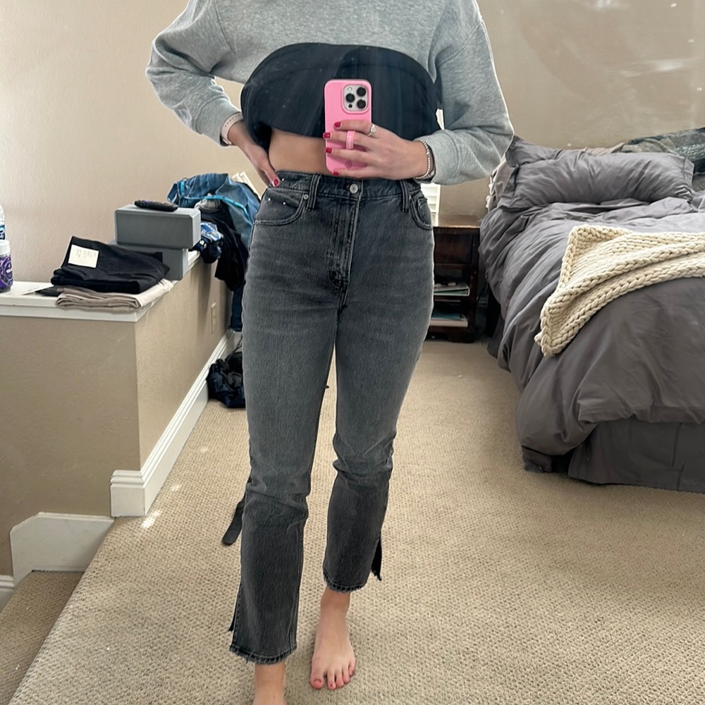Abercrombie 90s Ultra Straight Ultra High Rise Jean
